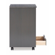 Riverbay Furniture Six Drawer Wood Rolling Storage Cart in Gray