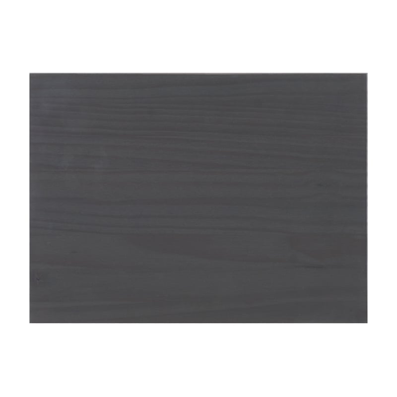 Riverbay Furniture Wood Gray Rolling Cart Rectangular Mobile 20.75