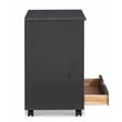 Riverbay Furniture Wood Gray Rolling Cart Rectangular Mobile 20.75
