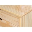 Riverbay Furniture 8-Drawer Transitional Wood Storage Cart w/ Casters in Natural