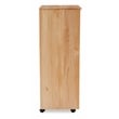 Riverbay Furniture 8-Drawer Transitional Wood Storage Cart w/ Casters in Natural