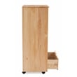Riverbay Furniture 8-Drawer Transitional Wood Storage Cart w/ Casters in Natural