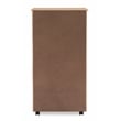 Riverbay Furniture 8-Drawer Transitional Wood Storage Cart w/ Casters in Natural
