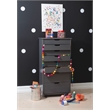Riverbay Furniture 8-Drawer Transitional Wood Storage Cart w/ Casters in Gray