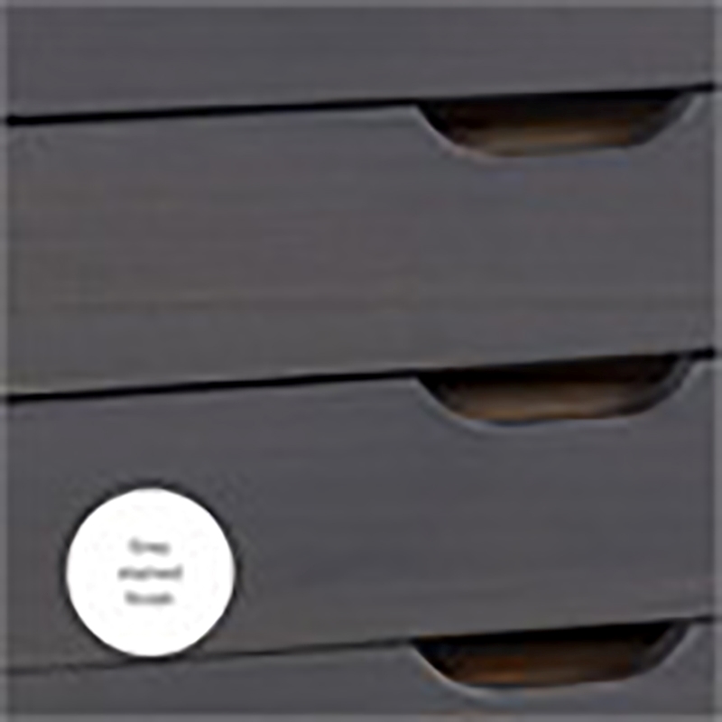 Riverbay Furniture 8-Drawer Transitional Wood Storage Cart w/ Casters in Gray