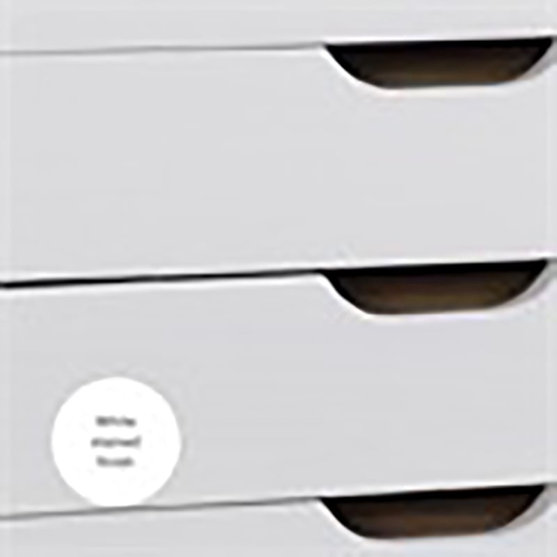 Riverbay Furniture 8-Drawer Transitional Wood Storage Cart in White Wash