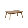 Riverbay Furniture Wood Outdoor Chat Set in Blue
