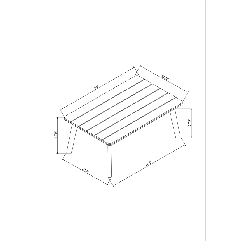 Riverbay Furniture Wood Outdoor Chat Set in Gray