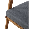 Riverbay Furniture Wood Outdoor Chat Set in Gray