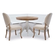 Riverbay Furniture Wood Corner Breakfast Nook in White