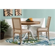 Riverbay Furniture Wood Corner Breakfast Nook in White