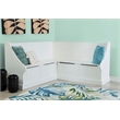 Riverbay Furniture Wood Corner Breakfast Nook in White