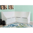 Riverbay Furniture Wood Corner Breakfast Nook in White