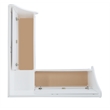 Riverbay Furniture Wood Corner Breakfast Nook in White