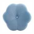 Riverbay Furniture Metal Upholstered Accent Vanity Stool in Blue