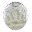 Riverbay Furniture Mosaic Capiz Drum Table in Light Blue