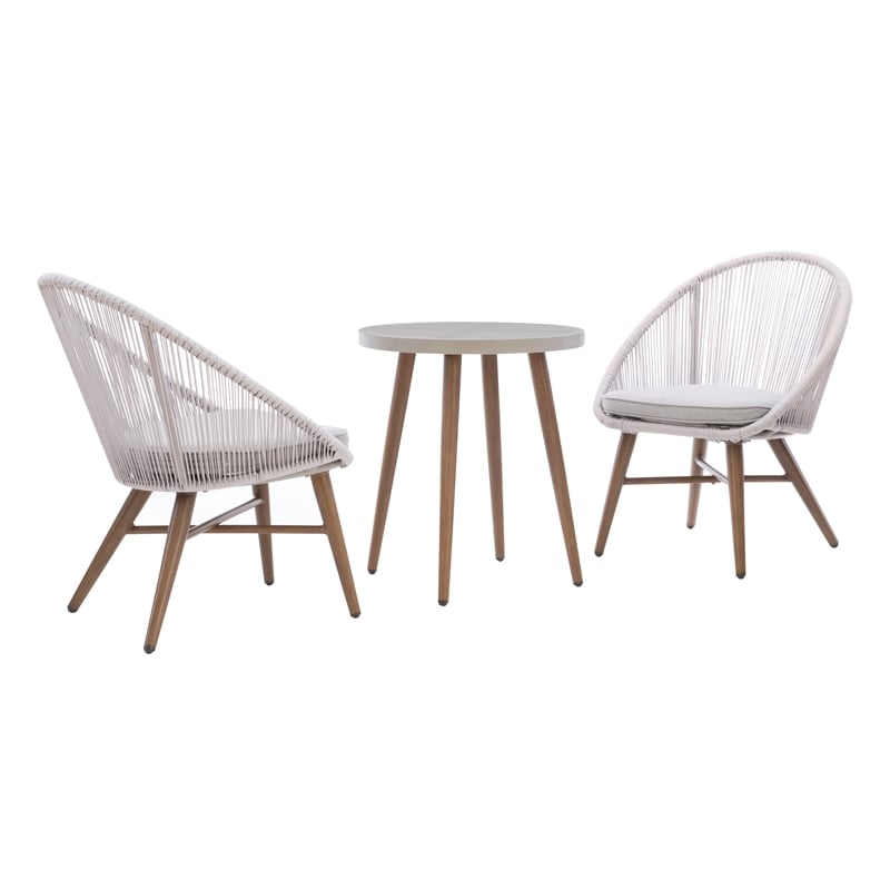 grey indoor bistro set