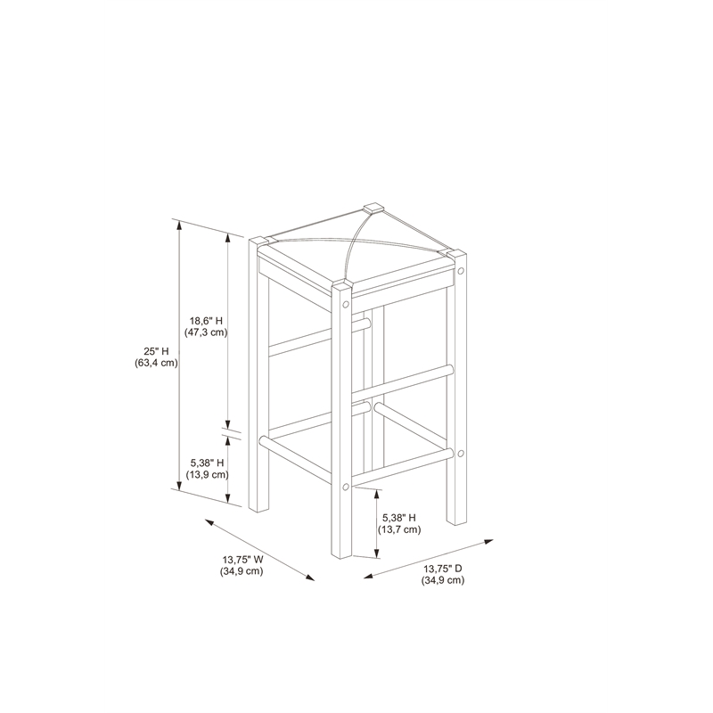Riverbay Furniture Three Piece Wood Faux Marble Tavern Set in White