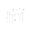 Riverbay Furniture Three Piece Wood Faux Marble Tavern Set in White