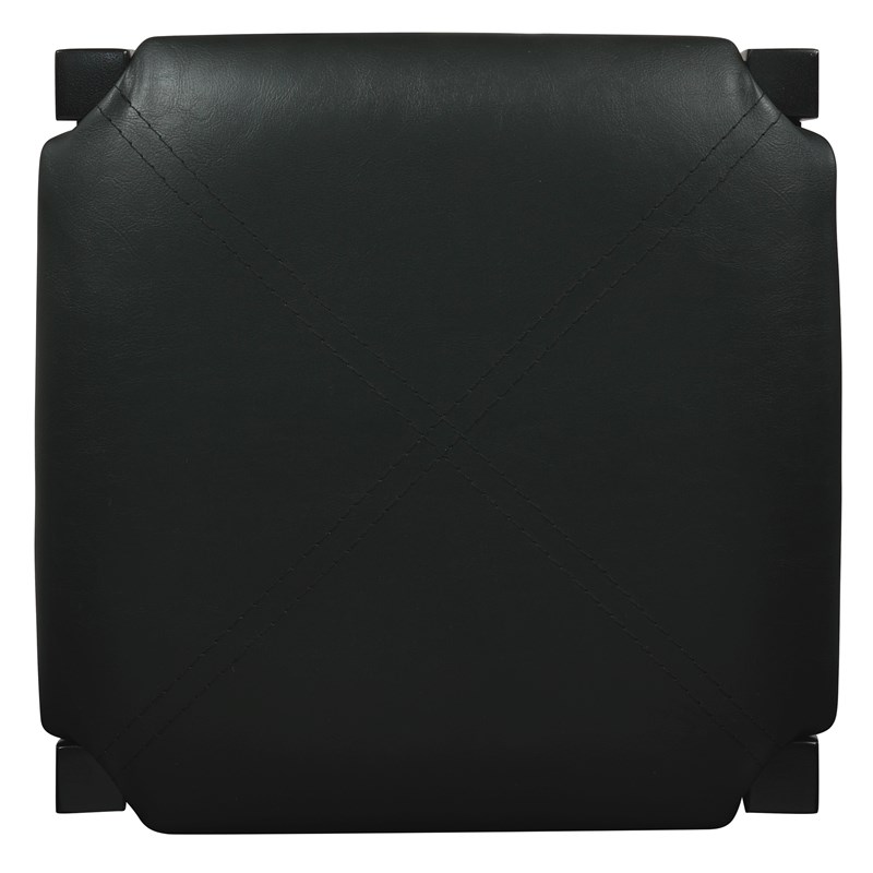 Riverbay Furniture Five Piece Wood Faux Marble Tavern Set in Black