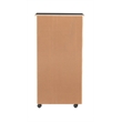 Riverbay Furniture 8-Drawer Transitional Wood Rolling Storage Cart in Black