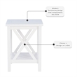 Riverbay Furniture Wood End Table in Antique White