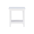 Riverbay Furniture Wood End Table in Antique White
