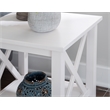 Riverbay Furniture Wood End Table in Antique White