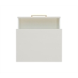 Riverbay Furniture Wood Two Drawer Nightstand in White