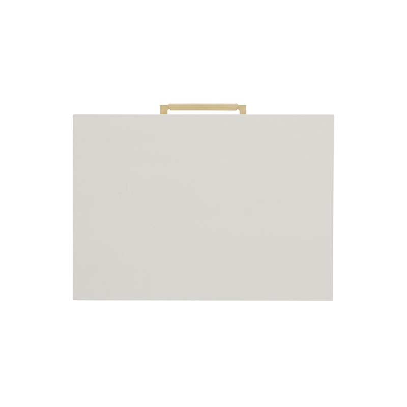 Riverbay Furniture Wood Two Drawer Nightstand in White