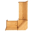 Riverbay Furniture Transitional Wood Corner Dining Nook Set in Natural