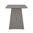 Riverbay Furniture Transitional  Wood Corner Dining Nook Set in Gray
