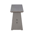 Riverbay Furniture Transitional  Wood Corner Dining Nook Set in Gray