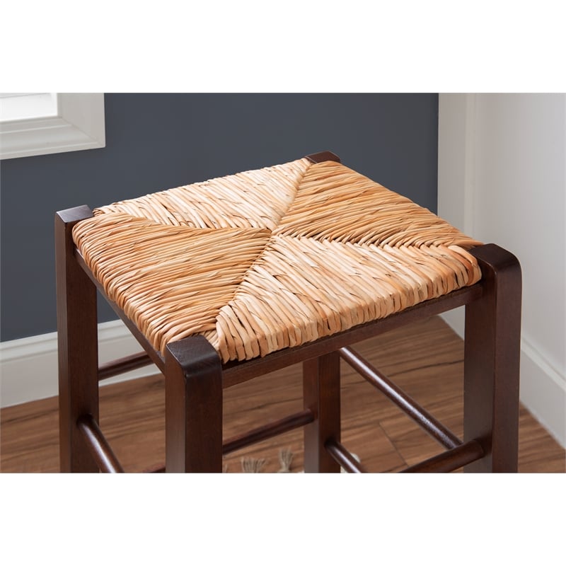 Riverbay Furniture Traditional Backless Set of Two Wood 29