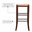 Riverbay Furniture Traditional Backless Set of Two Wood 29