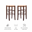 Riverbay Furniture Traditional Backless Set of Two Wood 29