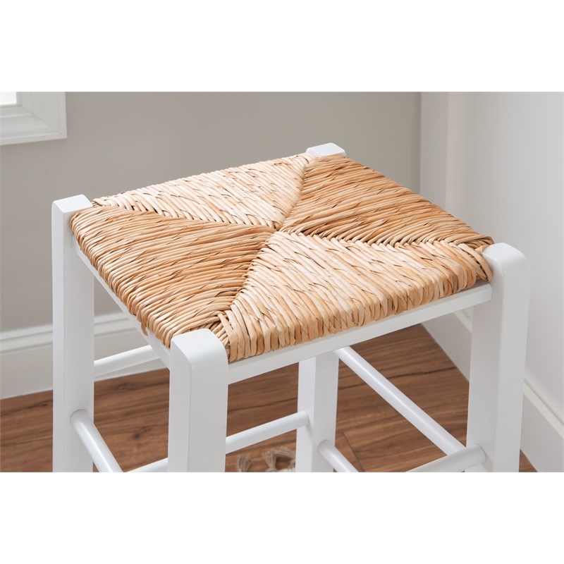 Riverbay Furniture Traditional Backless Set of Two Wood 29