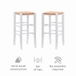 Riverbay Furniture Traditional Backless Set of Two Wood 29