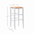 Riverbay Furniture Traditional Backless Set of Two Wood 29