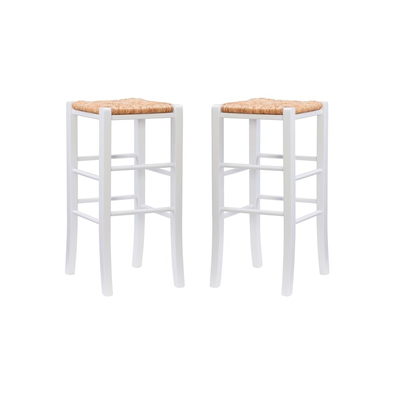Riverbay Furniture Traditional Backless Set of Two Wood 29