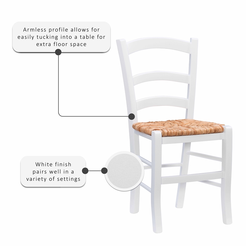 Riverbay Furniture Farmhouse Set of Two Wood 18.1