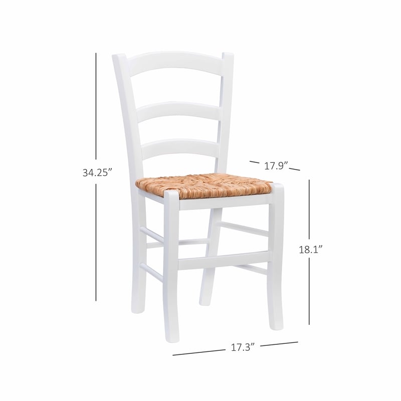 Riverbay Furniture Farmhouse Set of Two Wood 18.1