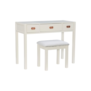 riverbay furniture transitional hardwood vanity in white