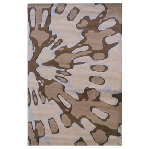 Riverbay Furniture Transitional Machine Made Polypropylene 8'x10'4&quot Rug in Ivory