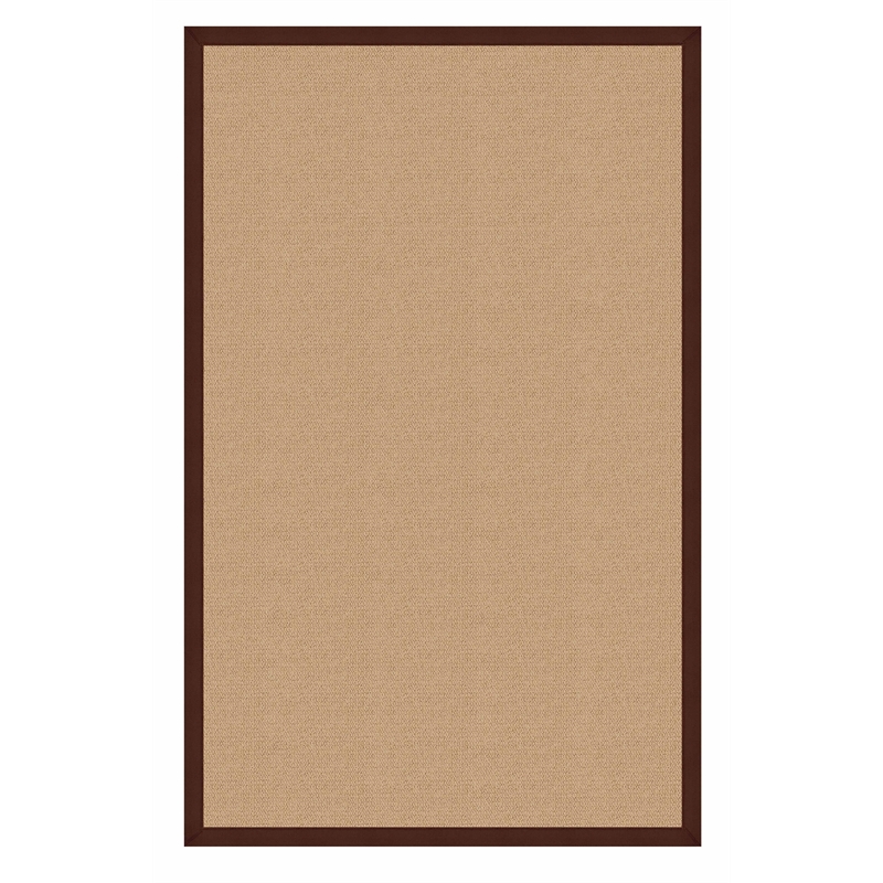 Riverbay Furniture Transitional Machine Tufted Wool 8'x11' Rug in Sisal/Brown