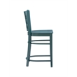 Riverbay Furniture Transitional Beech Wood Set of Two Counter Stools in Green