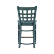 Riverbay Furniture Transitional Beech Wood Set of Two Counter Stools in Green
