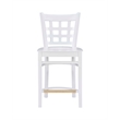 Riverbay Furniture Transitional Beech Wood Set of Two Counter Stools in White