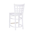 Riverbay Furniture Transitional Beech Wood Set of Two Counter Stools in White