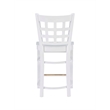 Riverbay Furniture Transitional Beech Wood Set of Two Counter Stools in White